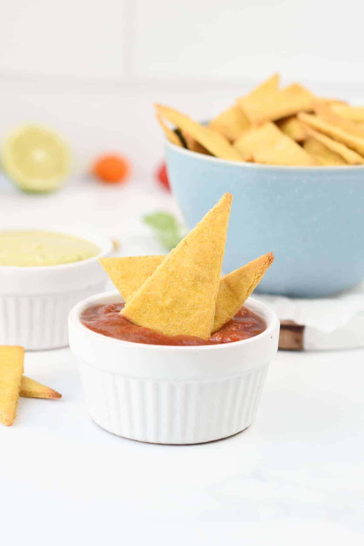 Chickpea tortilla chips