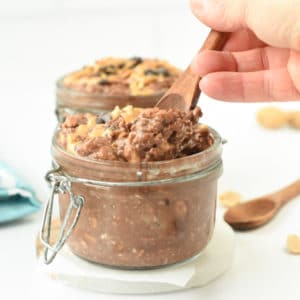 Chocolate Peanut Butter Overnight Oats