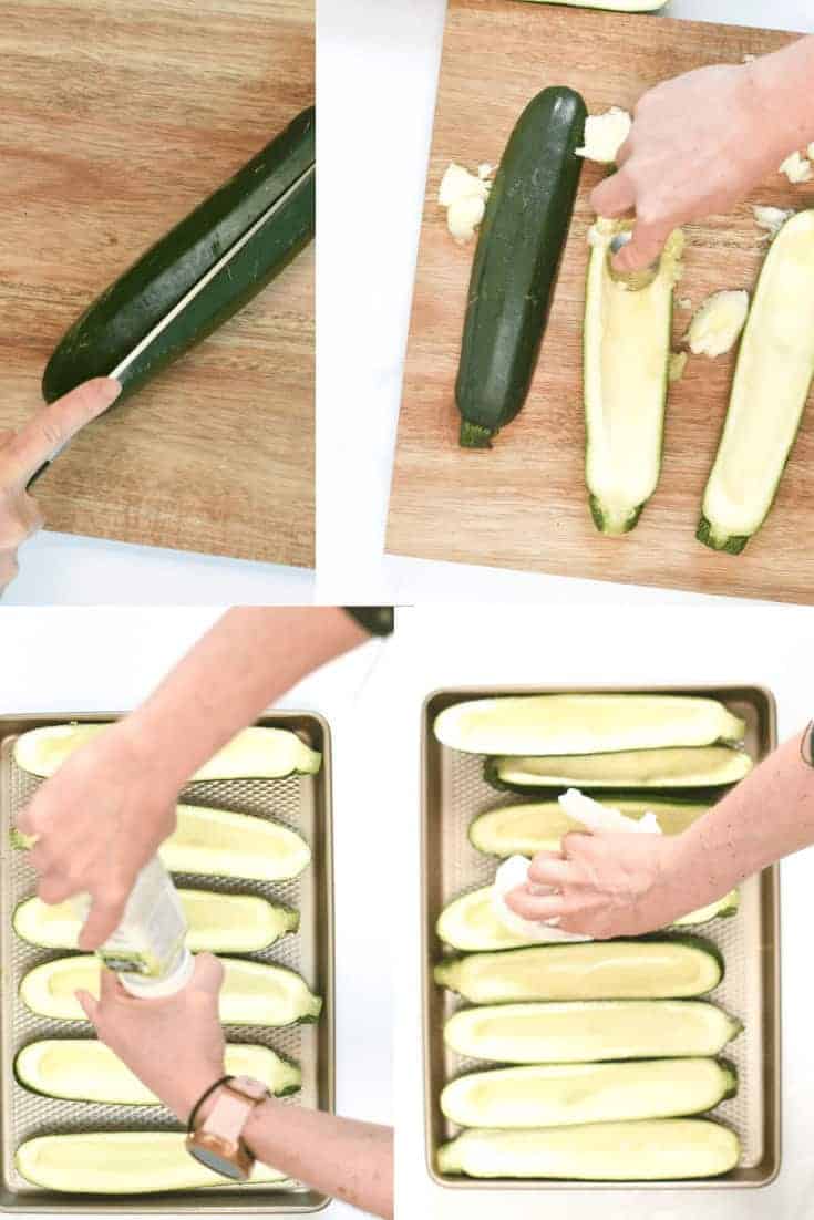 How to cut zucchinis for zucchini boats