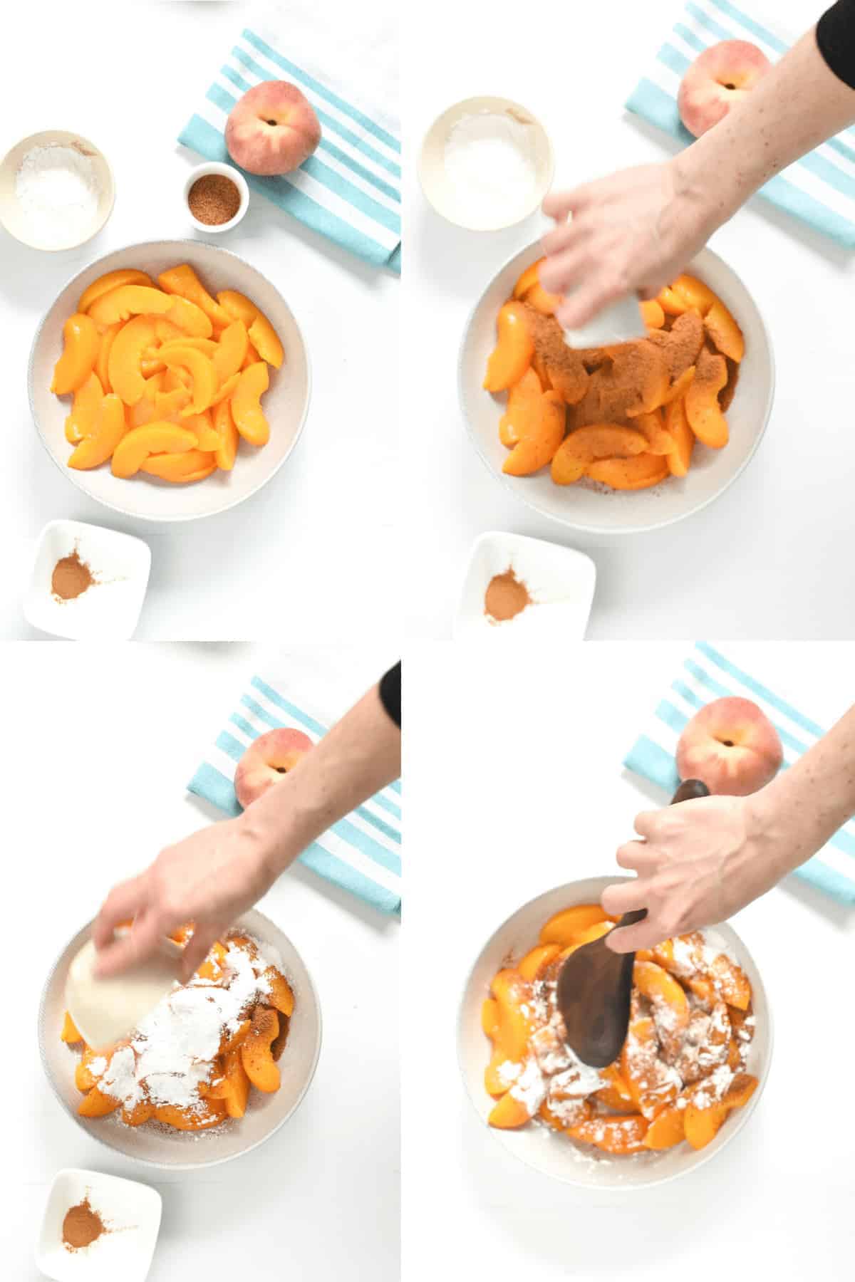 How to make peach cobbler