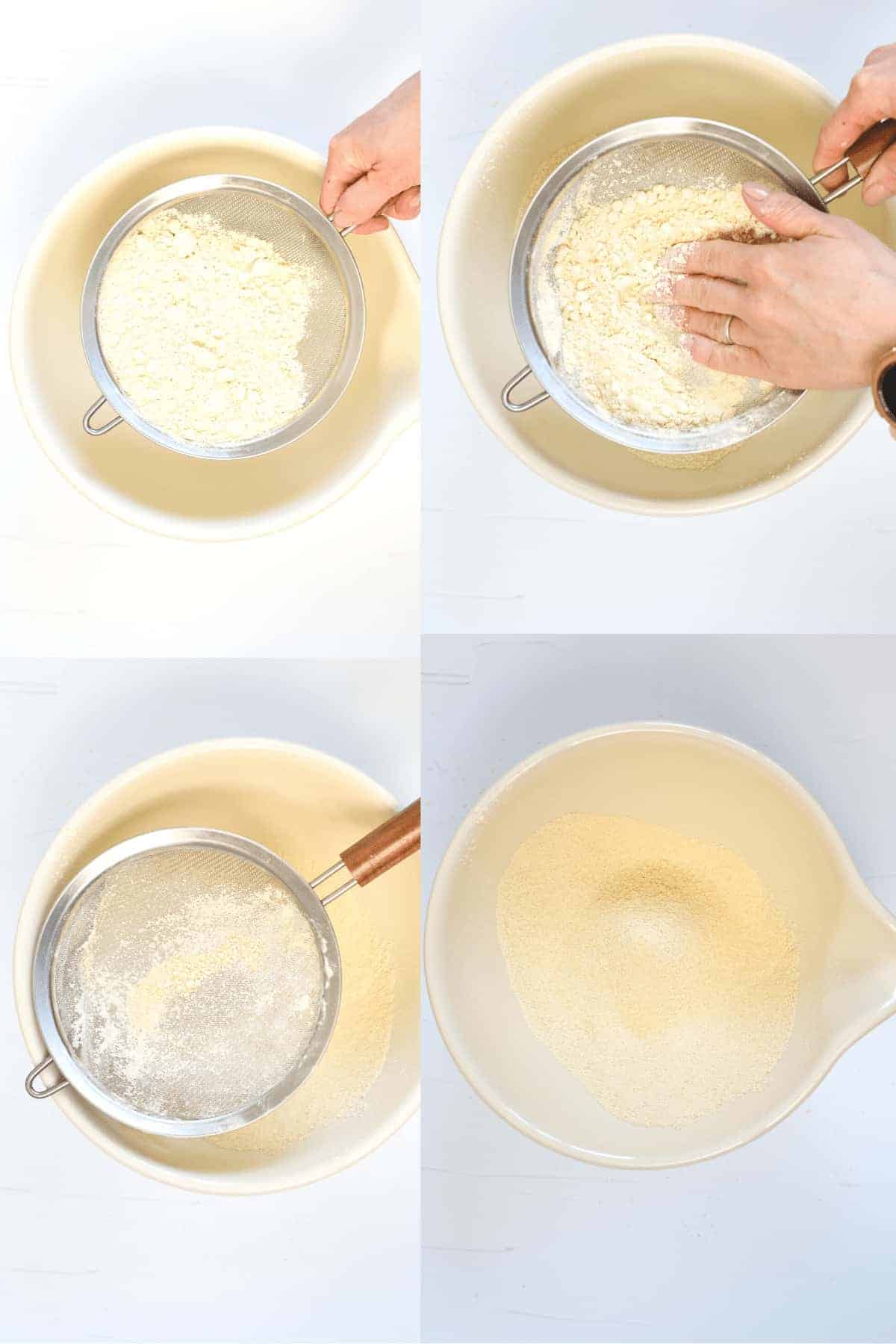 How to sift chickpea flour
