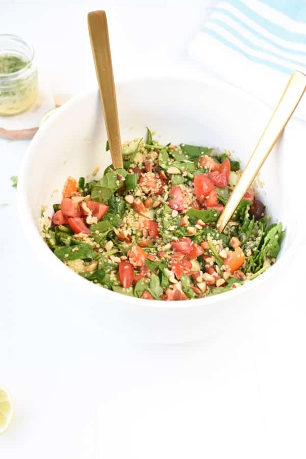 Quinoa spinach salad