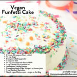 Vegan Funfetti Cake