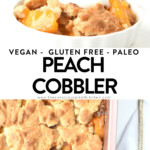 Vegan Gluten free Peach Cobbler recipe