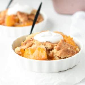 Vegan Gluten-free Peach Cobbler