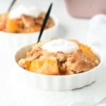 Vegan Peach Cobbler