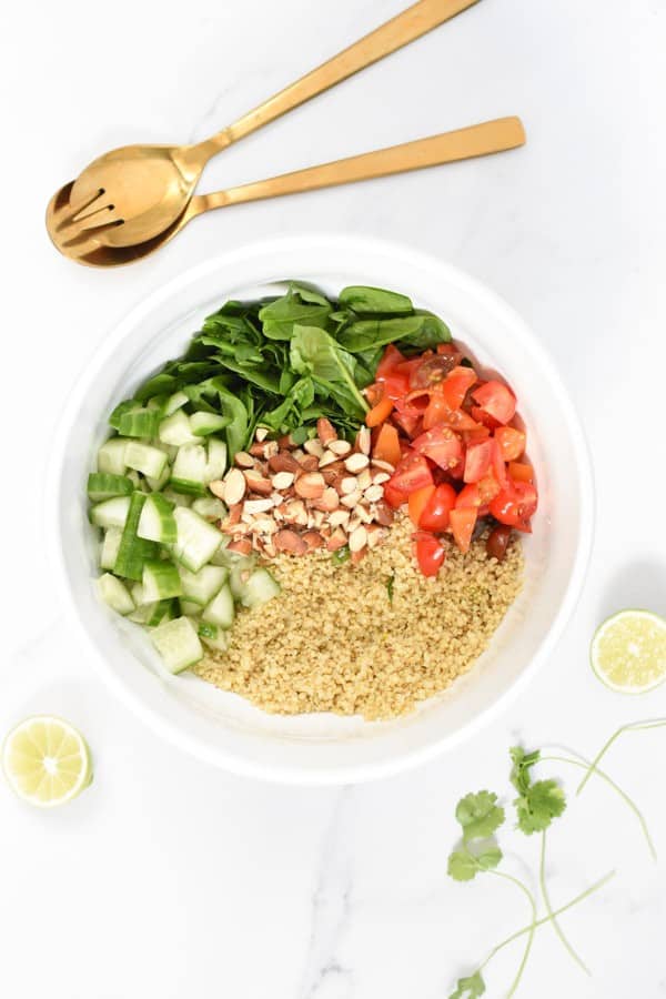 Vegan quinoa salad