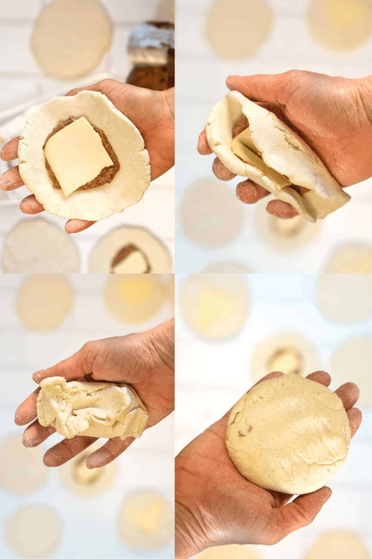 How to fold vegan Pupusas