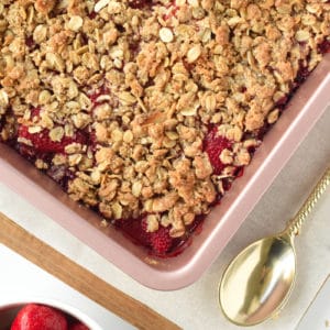 Strawberry Crumble (The Best Strawberry Crisp)