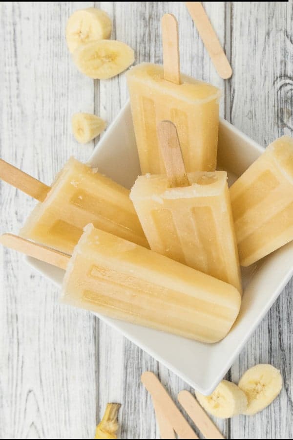 Banana popsicles for babies