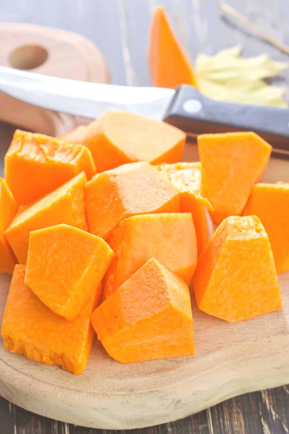 How to cut pumpkin for BOILING