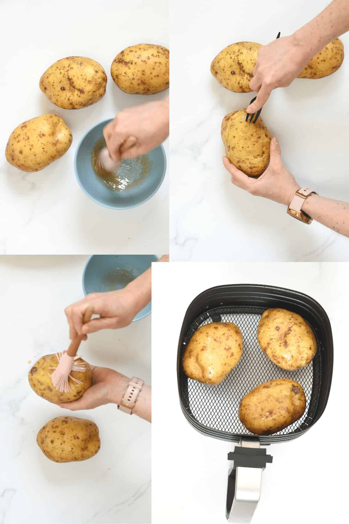 How to make Air Fryer Baked Potatoes
