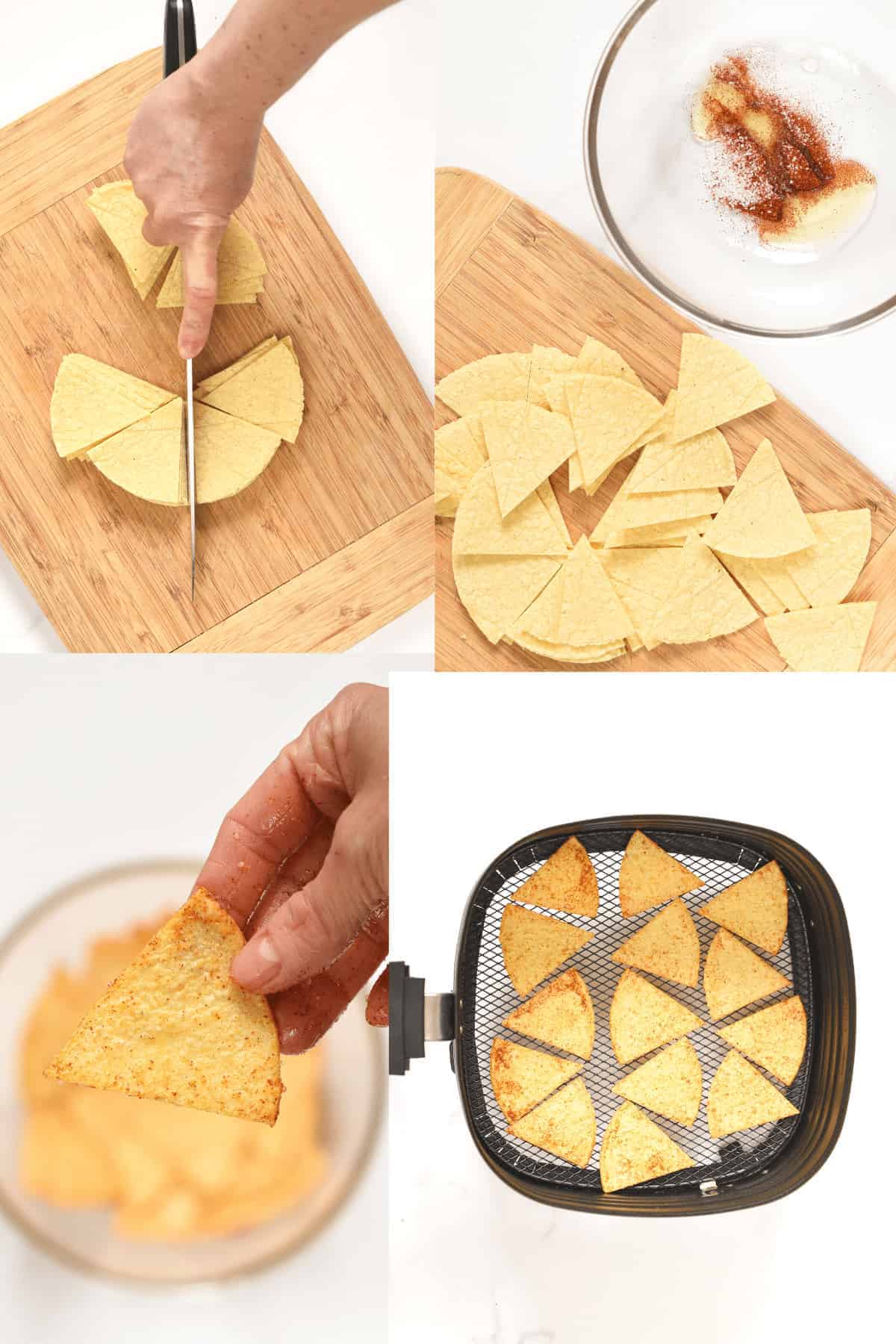 How to make Air Fryer Tortilla ChipsHow to make Air Fryer Tortilla Chips