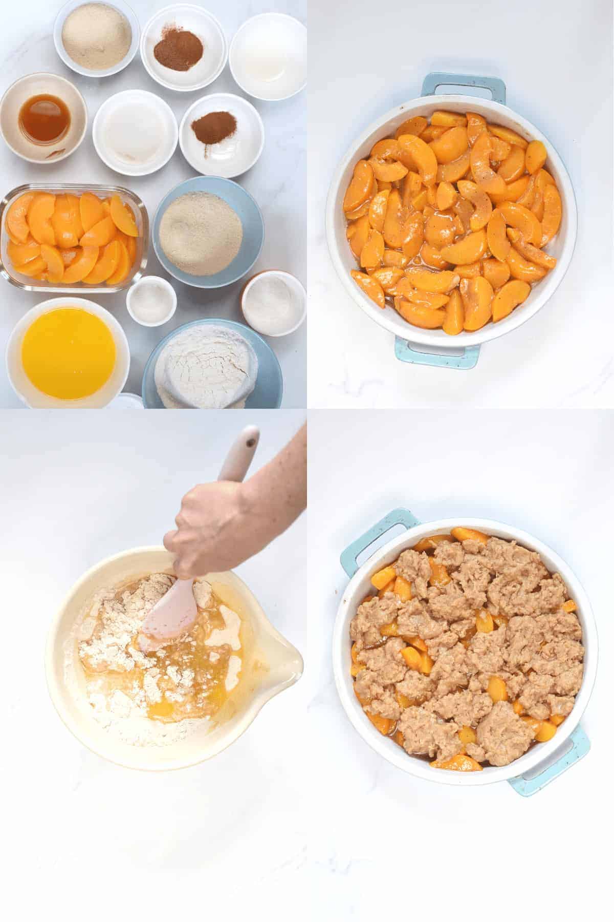 How to make Vegan Peach CobblerHow to make Vegan Peach Cobbler