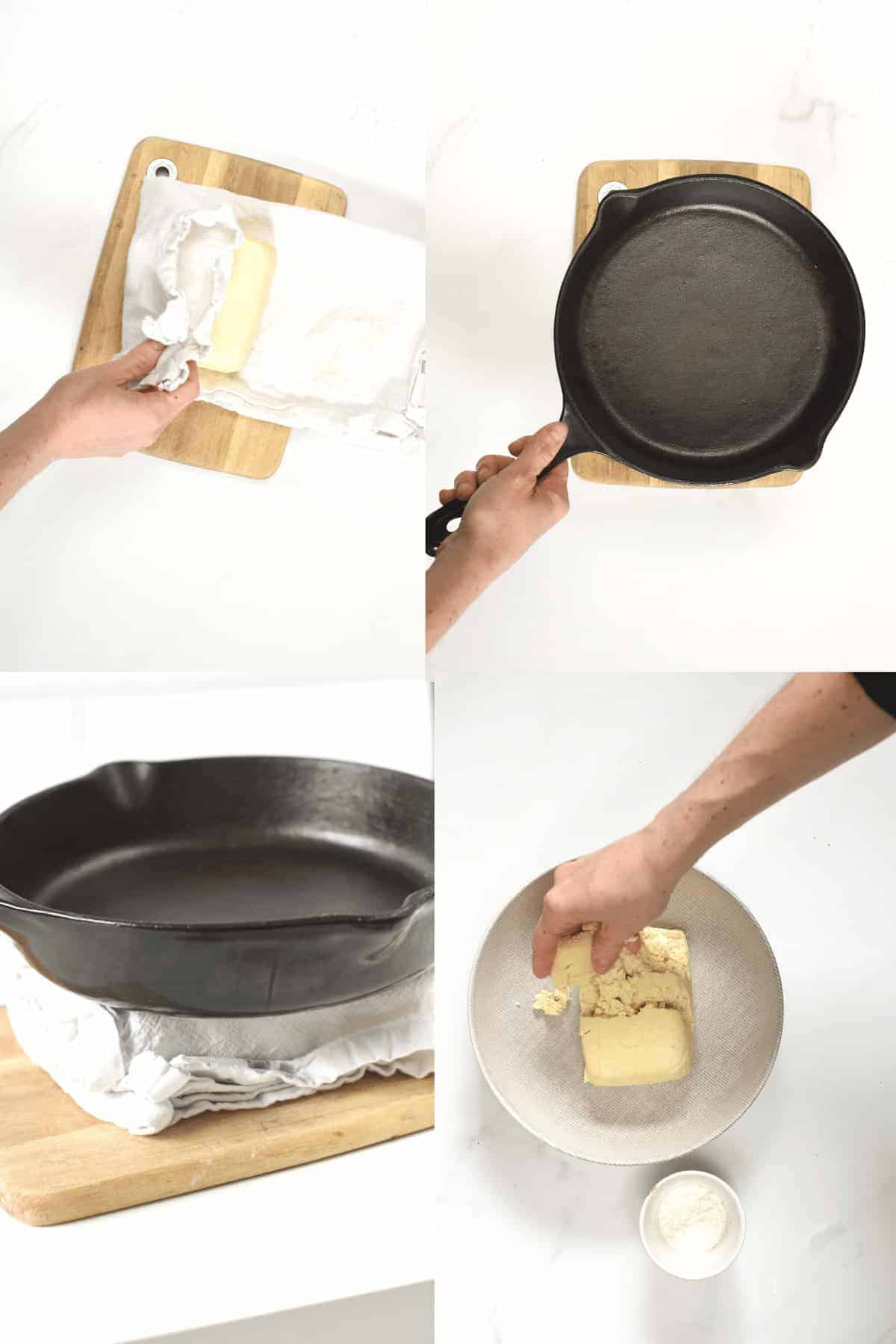 How to press tofu for SofritasHow to press tofu for Sofritas