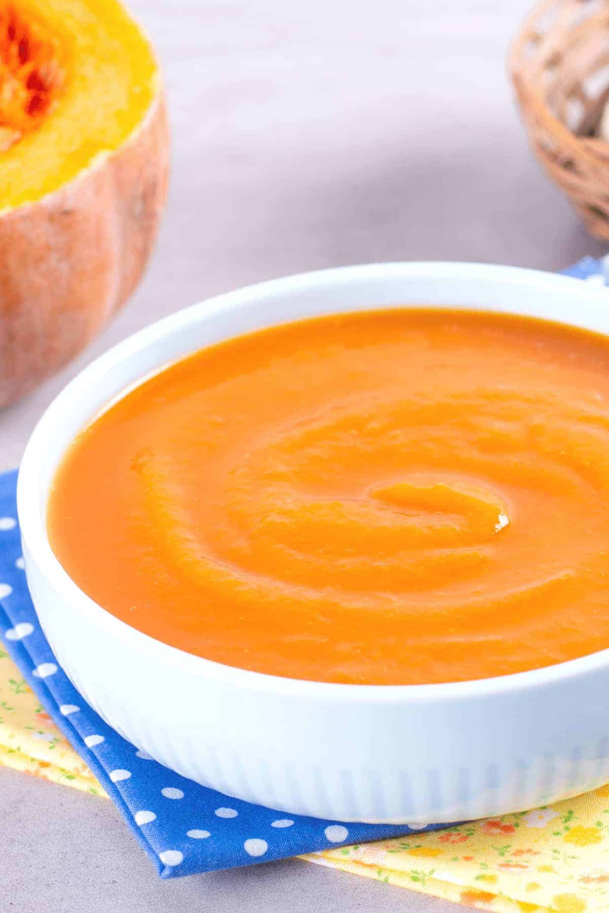 Pumpkin baby puree