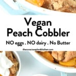 Vegan Peach Cobbler