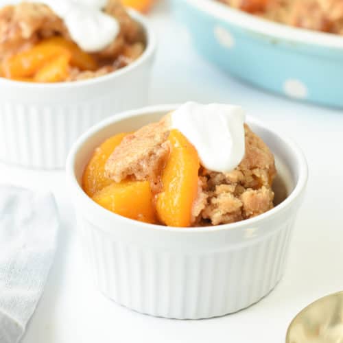 Vegan Peach Cobbler