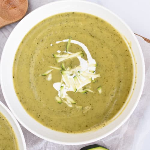 Zucchini Potato Soup (Dairy-free, Vegan)