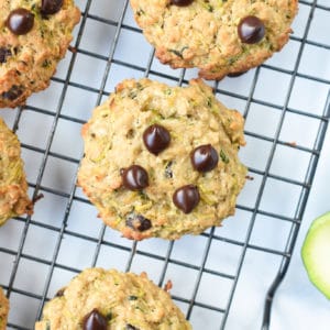 Zucchini Oatmeal Cookies with Chocolate Chips