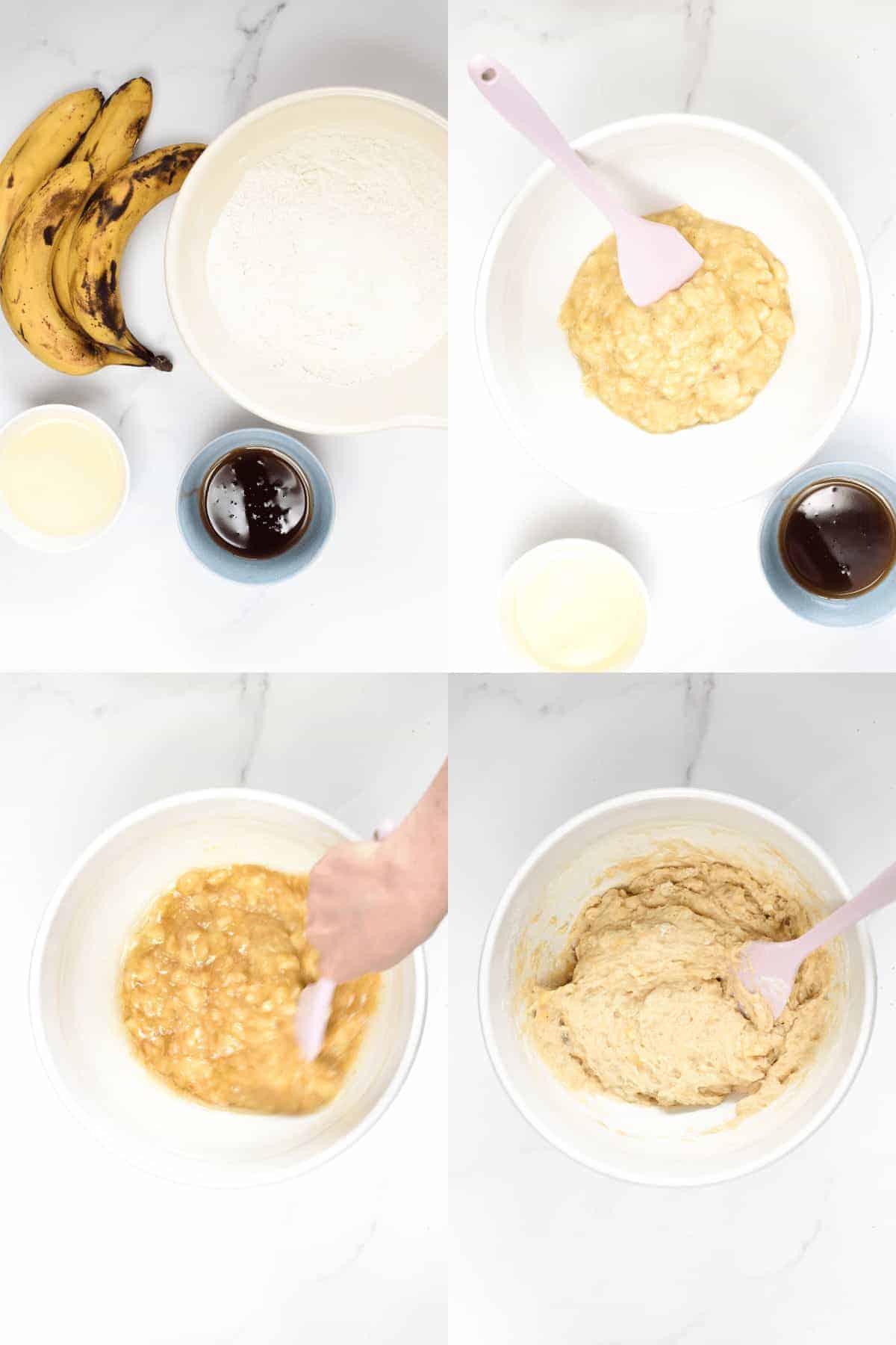 How to make 4-INGREDIENTS BANANA BREAD