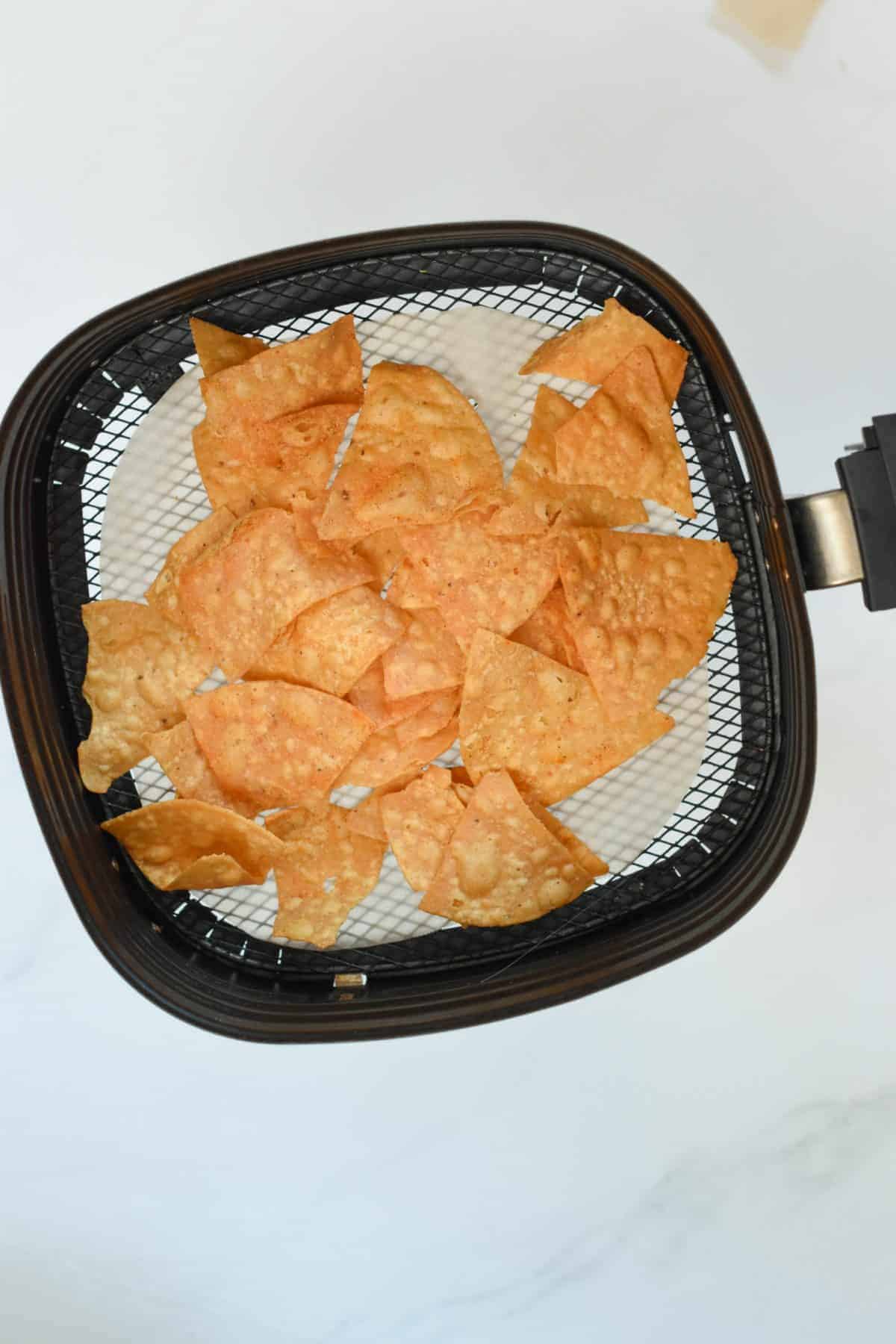 Parchment paper tortillas chips