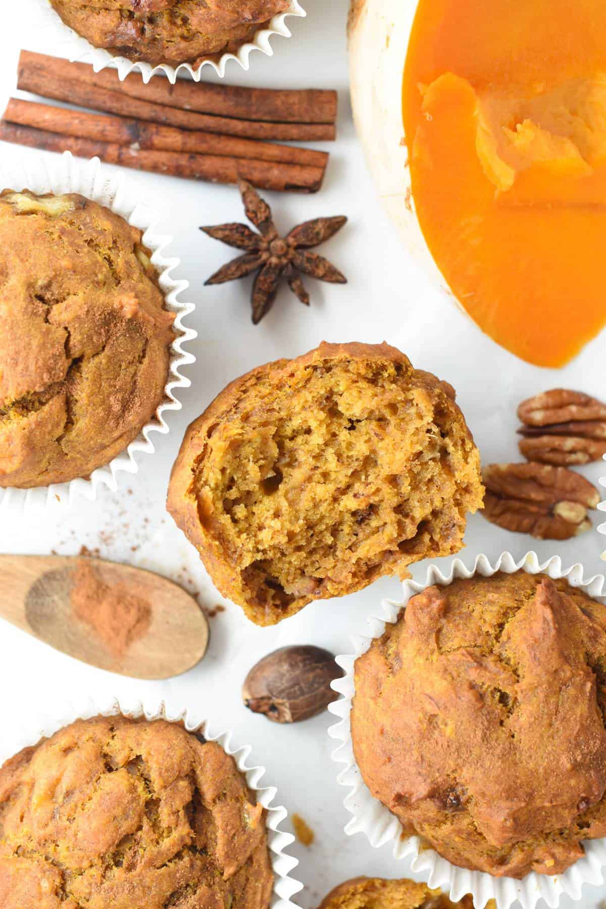 Pumpkin Banana Muffins