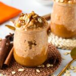 This Pumpkin Overnight Oat recipe has a creamy smooth texture, full of pumpkin spice flavor and nutrients to start the day healthy.
