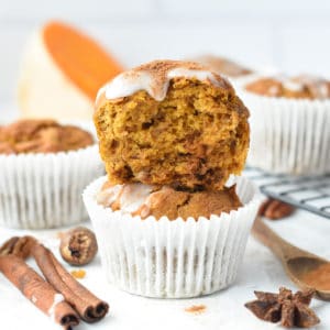 Pumpkin Banana Muffins (No Eggs, No Refined Sugar)