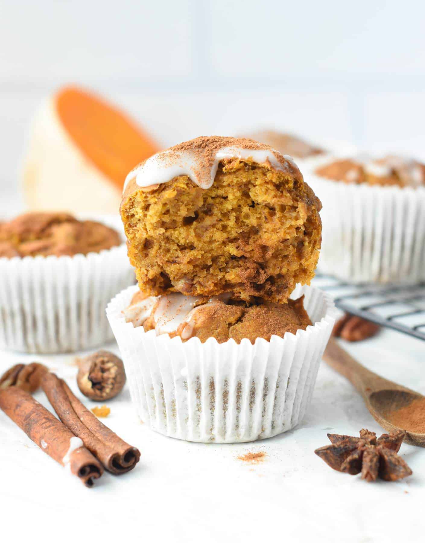 Vegan Banana Pumpkin Muffins