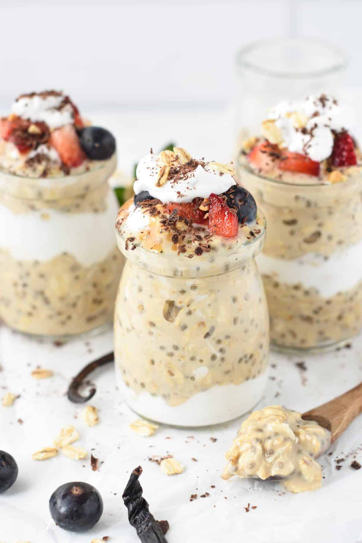 Vegan Vanilla Overnight oats recipe