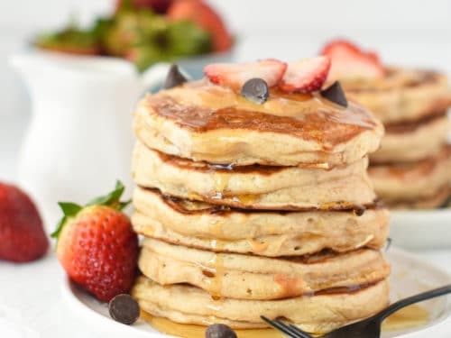 Vegan pancakes with protein powderVegan pancakes with protein powder