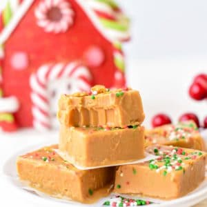 Healthy Peanut Butter Fudge (3 Ingredients)