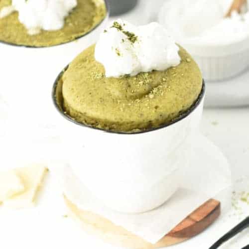 90-Second Matcha Mug Cake (No Egg, No Dairy)