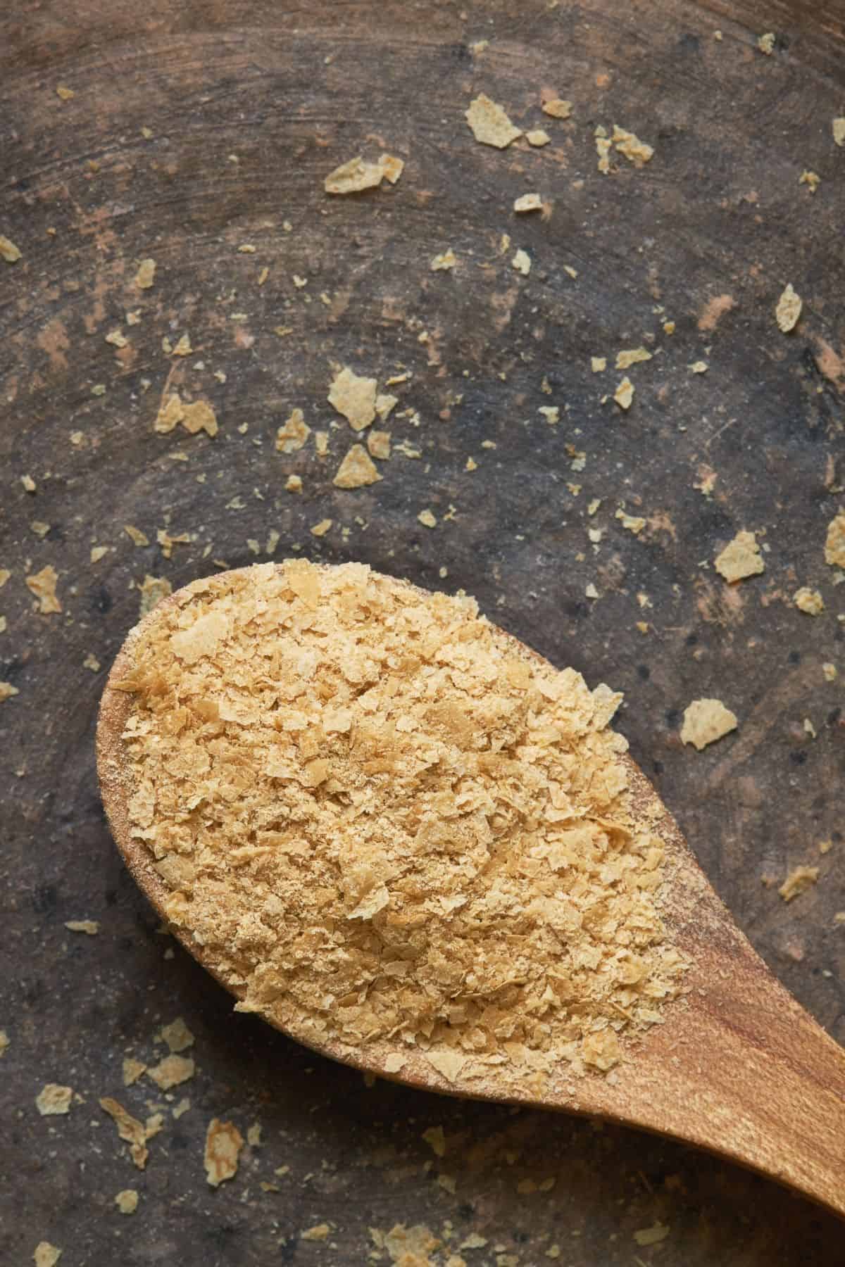 Nutritional Yeast in a spoon