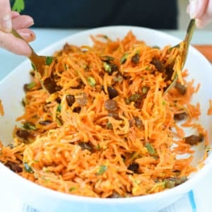 Healthy Carrot Raisin Salad (Vegan, Gluten-free)