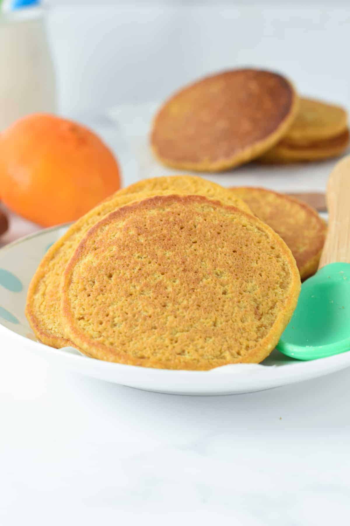 Healthy Sweet Potato Baby Pancakes