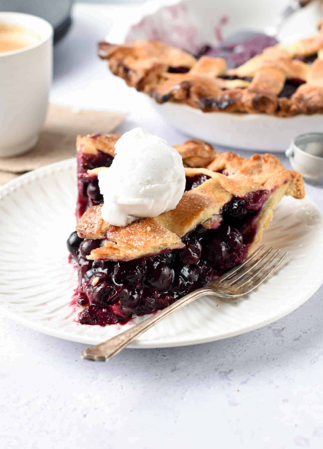 Vegan Blueberry Pie - The Conscious Plant Kitchen