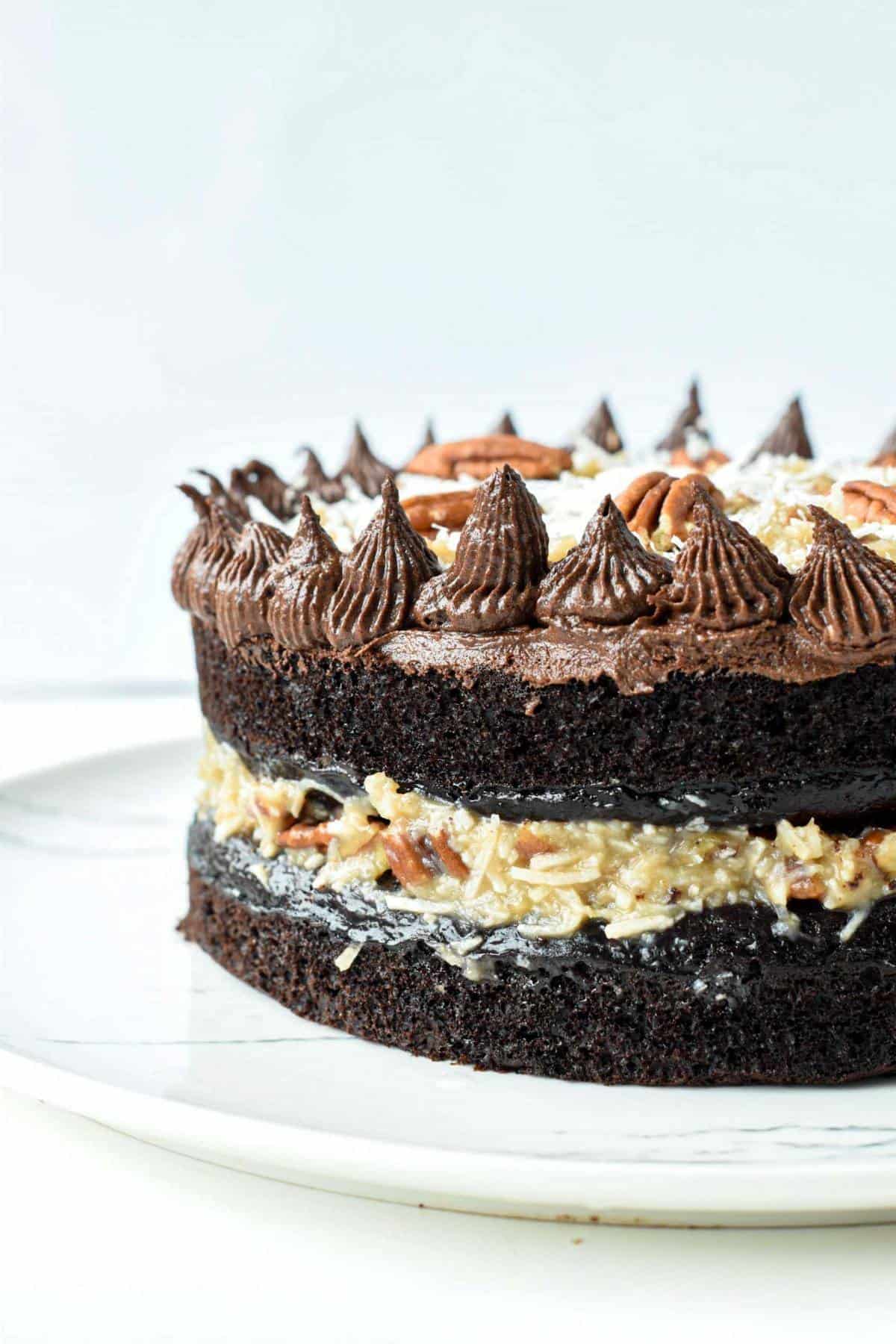 Vegan German Chocolate Cake