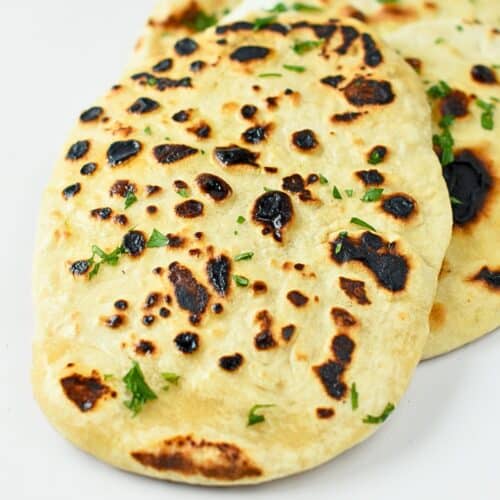 Vegan Naan Bread (No Yeast, No Oil)