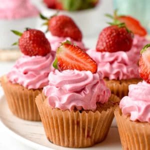 Vegan Strawberry Cupcakes