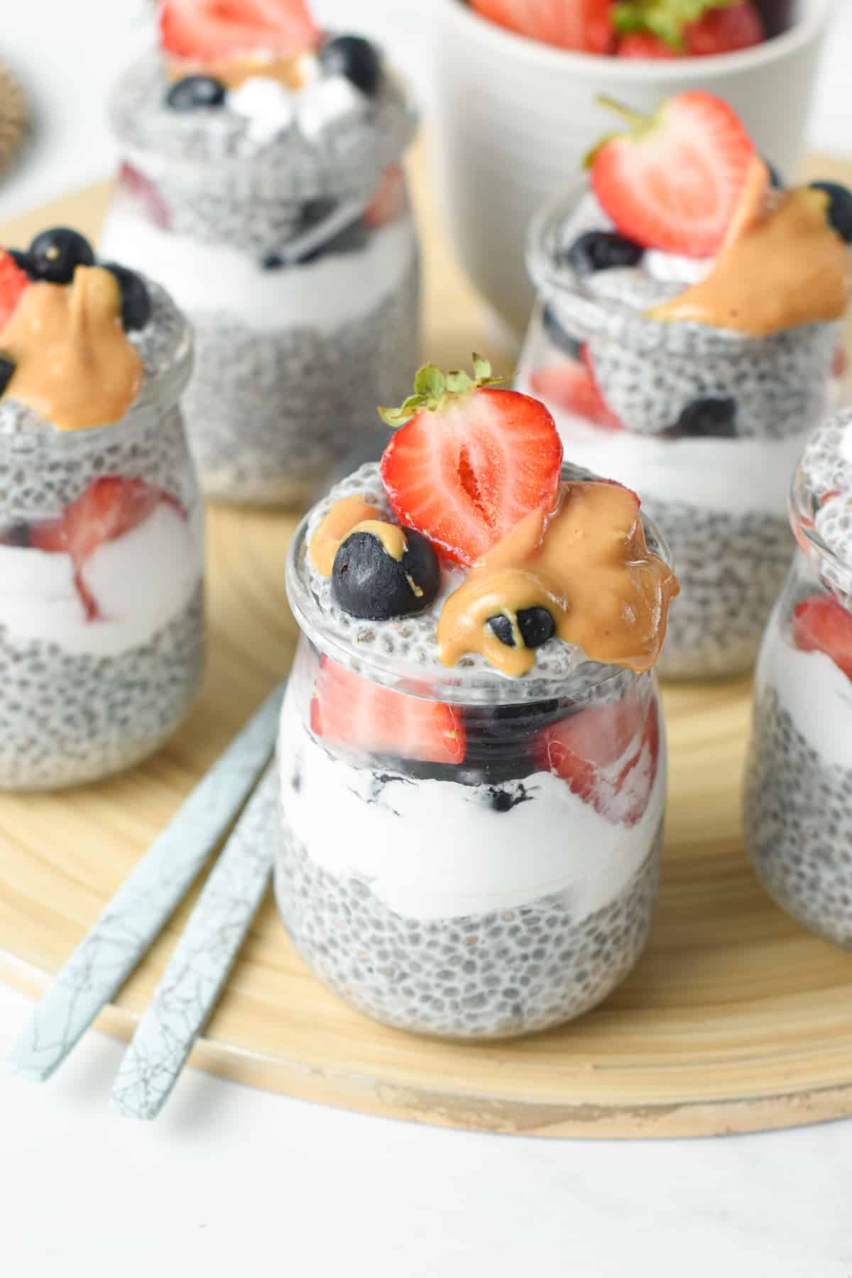 3 Ingredient Chia Pudding with Almond Milk Low Carb Vegan Dairy free