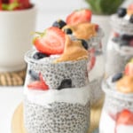 3 Ingredient Chia Pudding with Almond Milk Low Carb Vegan Dairy free