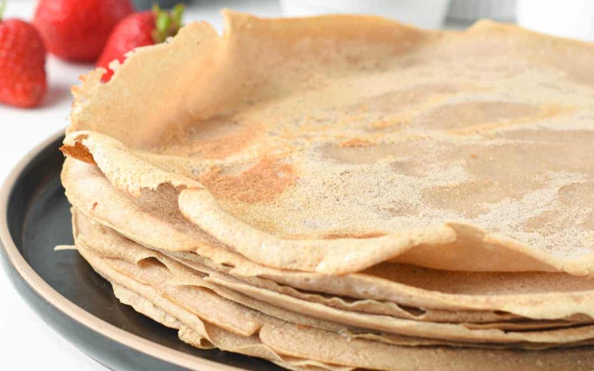 Vegan Buckwheat Crepes Gluten Free Egg Free Savory and Sweet Version