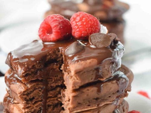 Chocolate Protein Pancakes (Vegan)