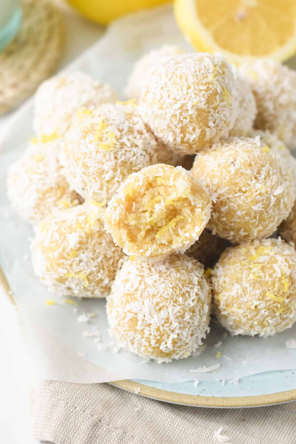 Lemon Energy Balls No Bake Healthy Energy Balls Vegan Gluten free