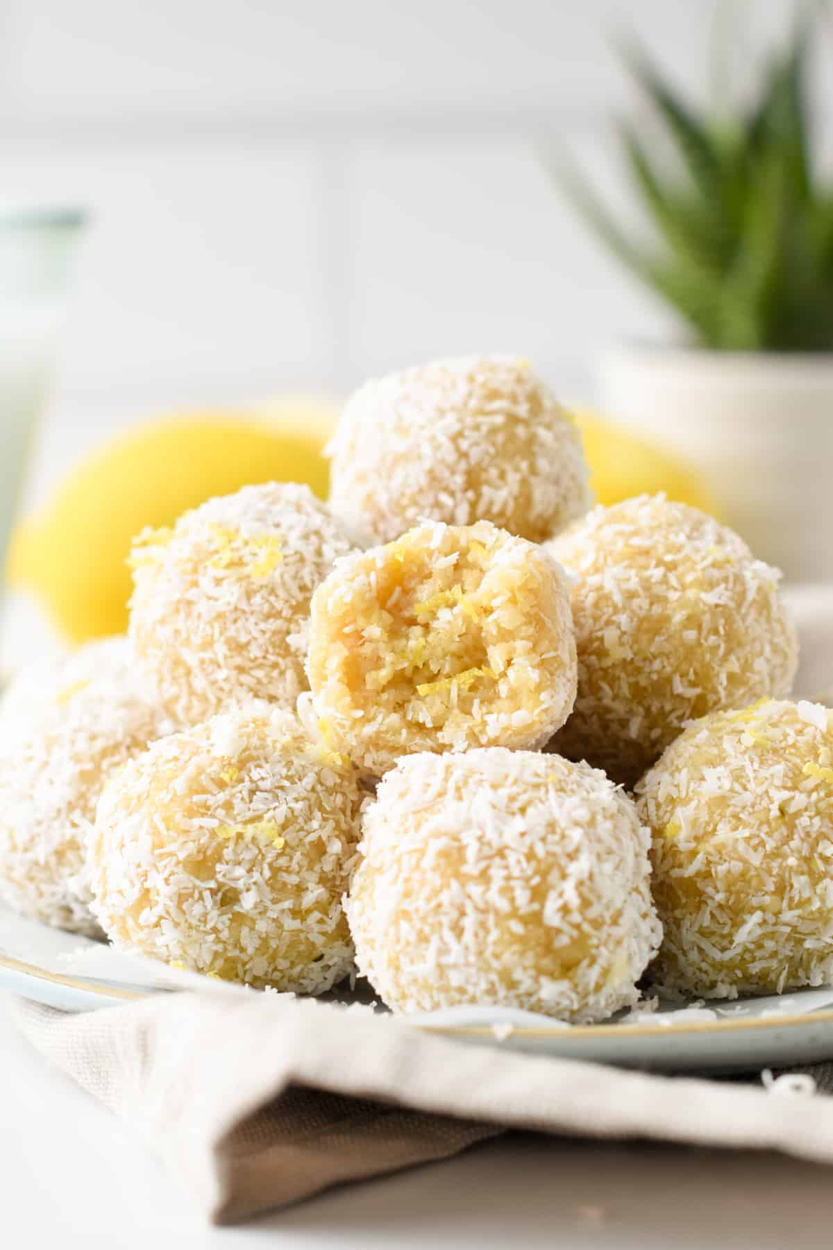 Lemon Energy Balls No Bake Healthy Energy Balls Vegan Gluten free