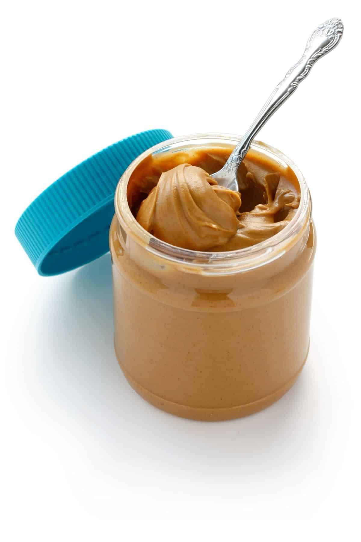 Peanut Butter Jar with Spoon