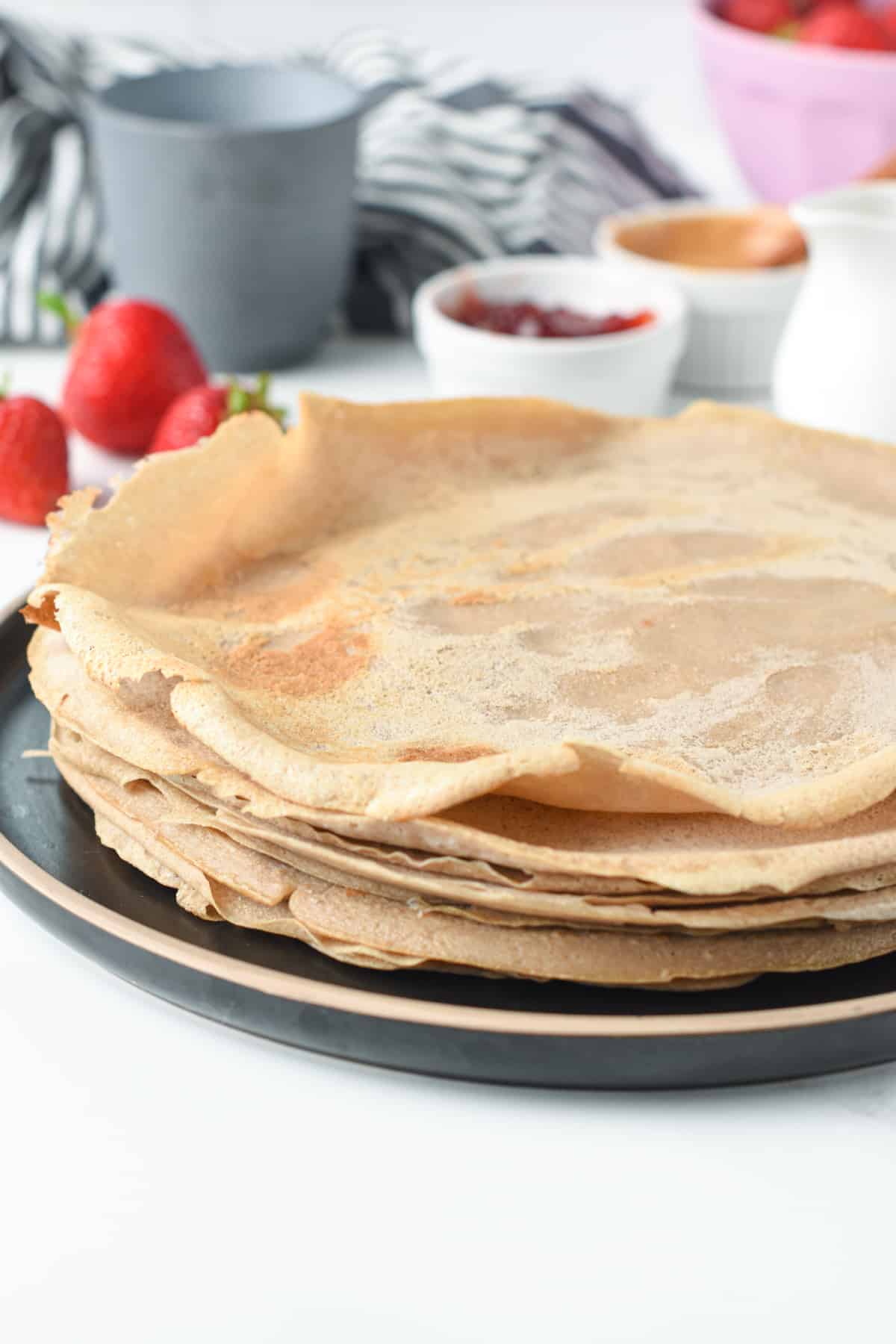 Vegan Buckwheat Crepes Gluten Free Egg Free Savory and Sweet Version 