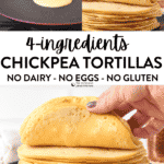 Chickpea Flour Tortillas